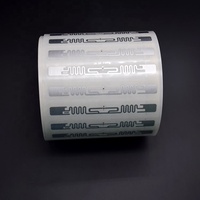 Mini-étiquette RFID UHF/NFC blanche vierge en PVC, autocollant de suivi GPS, étiquette antivol pour vêtements avec code-barres