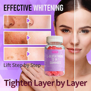 Коллагеновые жевательные конфеты для отбеливания кожи с глутатионом, биотином, витамином С, антиоксидантами, веганская формула, без сахара, сертифицировано Халяль - Product Image 2