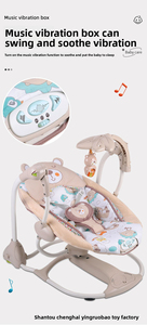 Fauteuil à bascule électrique automatique pour bébé avec musique et télécommande, balancelle pliable pour nouveau-né 0-24 mois avec jouets - Product Image 2