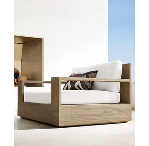 Sassanid extérieur OEM patio jardin ensembles hôtel station balnéaire bord de la piscine Marbella teck chaise pivotante moderne luxe mobilier d'extérieur - Product Image 1
