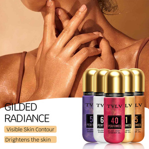 Huile Scintillante Dorée pour le Corps - Parfumée, Illumine et Nourrit la Peau, Contour du Corps 5 Teintes - Product Image 1