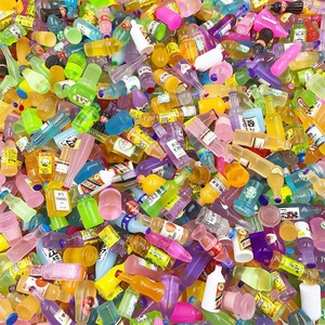 ขวดเครื่องดื่มจำลองขนาดเล็กทำจากพลาสติกเรซิ่นสำหรับตกแต่ง DIY สำหรับซูเปอร์มาร์เก็ตและร้านสะดวกซื้อ - Product Image 2