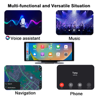 10.26 pouces voiture tableau de bord lecteur Mp5 filaire sans fil Carplay Android Auto moniteur Eq Dashcam type-c allume-cigare câble d'alimentation