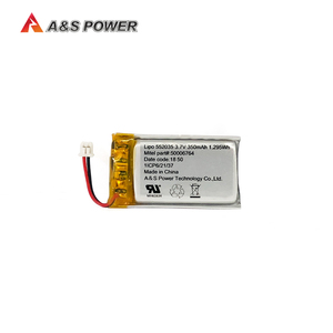 UL2054 CB KC 552035 Lipo battery <span class=keywords><strong>3</strong></span>,7 V 350mah battery rechargeable lithium ion polymer Battery for clothing coat - Product Image 3