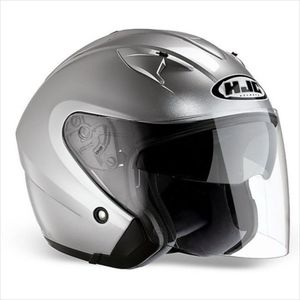 Casco Jet HJC Argento XL in Policarbonato per Moto - Product Image 1