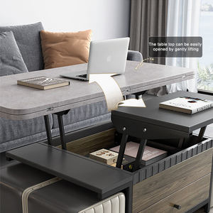 <span class=keywords><strong>Table</strong></span> <span class=keywords><strong>basse</strong></span> multifonctionnelle carrée, <span class=keywords><strong>table</strong></span> à manger, double usage, style nordique, salon, <span class=keywords><strong>table</strong></span> <span class=keywords><strong>basse</strong></span> pliante relevable pour la maison - Product Image 4