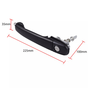 Manija de puerta delantera derecha Volkswagen 6N0837207 con llaves para reemplazo o reparación - Product Image 5