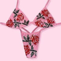 Huili Badmode Fabrikant Oem Hoge Kwaliteit Designer Luxe Micro Strandkleding Vrouwen Twee Stuks Set Custom Strass Bikini