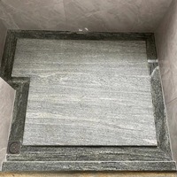 Dalle de granit vert Galaxy de qualité supérieure, découpée à la machine, durable, design moderne, personnalisable pour l'extérieur, salon, cuisine, salle de bain, salle à manger, escalier