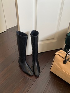 Nouveau carré à tête ronde avec un tempérament simple de bottes d'hiver pour femmes mode décontracté minceur cuissardes bottes de mode - Product Image 3