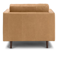 Canapé lounge en bois monoplace marron, style classique vintage du milieu du siècle, chaise de salon de 42 pouces, meubles anciens pour la maison