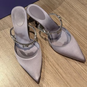 Sandales à talons hauts de créateur de haute qualité pour femmes, à bout pointu, chaussures de soirée élégantes pour l'extérieur - Product Image 4