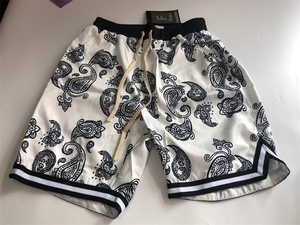 All'ingrosso 70 anni a vita alta <span class=keywords><strong>Bandana</strong></span> africano <span class=keywords><strong>pantaloncini</strong></span> da spiaggia Casual da uomo nero Paisley stampa <span class=keywords><strong>pantaloncini</strong></span> da tavola per gli uomini - Product Image 5