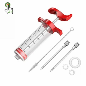 Dinde brosse <span class=keywords><strong>saumure</strong></span> saline BBQ cuisson saveur <span class=keywords><strong>seringue</strong></span> viande assaisonnement Marinade injecteur Kit pour volaille dinde boeuf porc - Product Image 1