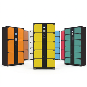 Gabinete de Almacenamiento Inteligente para Equipaje en Exteriores de Supermercados, Gabinete de Casilleros Inteligentes para Paquetes de Metal - Product Image 6