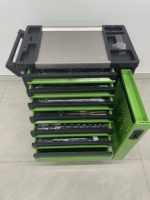 Juego de Herramientas de 200 Piezas con Gabinete de Acero Inoxidable de 7 Cajones, Carro Rodante Verde para Taller o Garaje, Venta al Por Mayor OEM