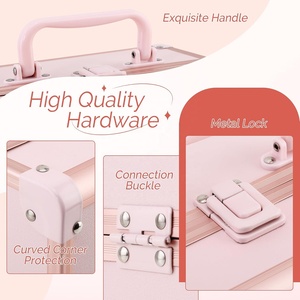 <span class=keywords><strong>Caja</strong></span> de <span class=keywords><strong>Maquillaje</strong></span> Profesional y Organizador de Pestañas con Gran Capacidad, <span class=keywords><strong>para</strong></span> Uñas, Belleza y Tatuajes, con Cerradura, Portátil - Product Image 4