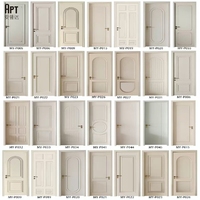 APT Factory Direct Porte à panneau massif étanche au design moderne, sur mesure, en bois massif, pour entrepôt, chambre et usage domestique