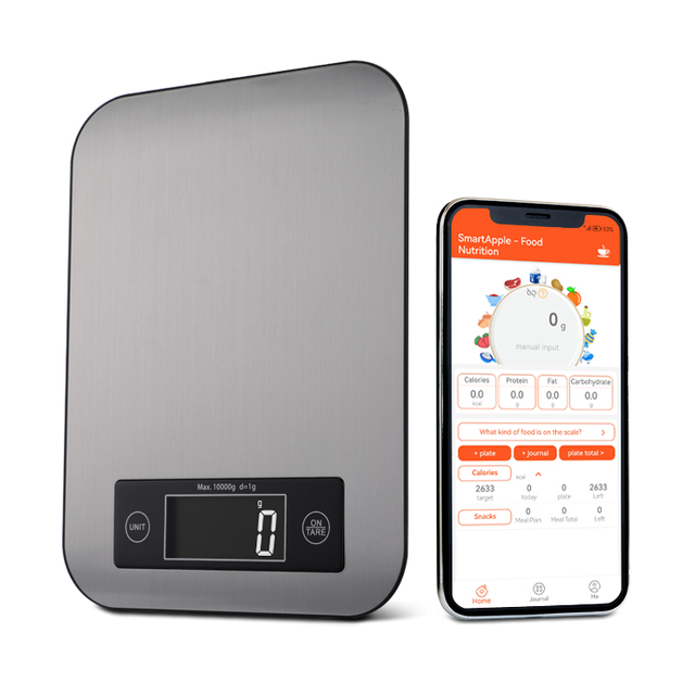 High Accuracy Auto Power-Off Function Smart App Digital Stainless Steel Kitchen Coffee Scale 10Kg 1G