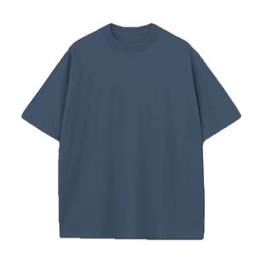 Camisetas de Algodón 100% con Serigrafía y <span class=keywords><strong>Bordado</strong></span> OEM, Cuello Redondo, Talla Grande, 230g, Camiseta de Algodón Grueso para Hombre - Product Image 2