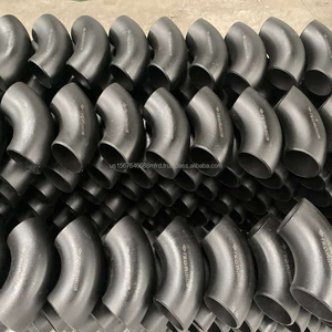 Coude en acier au carbone forgé de 14 pouces, 90 A234, Schedule 30, ANSI B16.9 SCH20 SCH40, 22,5 degrés, peint - Product Image 5