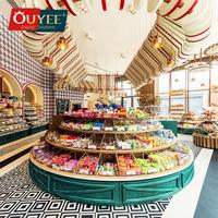 Magasin de détail Décor Sweet Shop Comptoir Chocolat Kiosque Confiserie Meubles Conception Bonbons Stand
