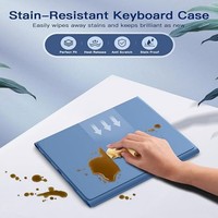 Étui clavier magnétique sans fil en PU pour iPad 10e génération 10,9 pouces avec support pour stylet, personnalisation du logo, certifié CE, OEM/ODM