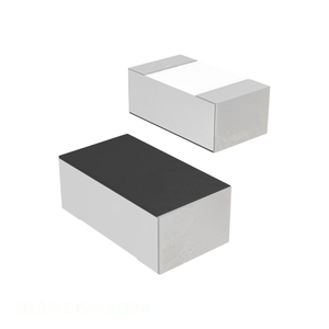 Condensateur céramique à montage en surface MLCC CAP CER 150 pF 16 V X7R 0201 150 pF (0603 métrique) 0201YC151KAQ2A - Product Image 1