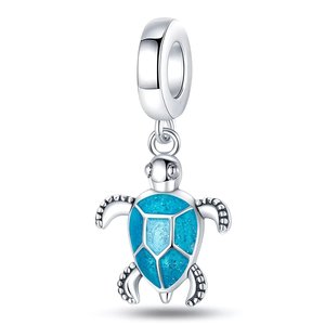 Abalorios de Plata S925 con Diseño de Tortuga Stitch y Iron Man para Pulseras y Collares DIY, Accesorios de Joyería, Regalo de Cumpleaños - Product Image 6