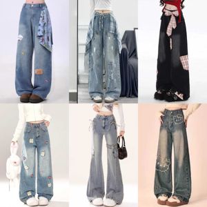 Nuovi <span class=keywords><strong>Jeans</strong></span> da <span class=keywords><strong>Donna</strong></span> Primaverili e Autunnali con Ricami, Stile High Street, Lavati e Resistenti allo Sbiadimento, Traspiranti - Product Image 6