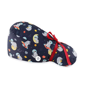 Gorros de Enfermera con Estampados de Dibujos Animados, Gorros Quirúrgicos con Forro de Satén y Botones, Gorros Médicos Transpirables para Enfermeras - Product Image 4