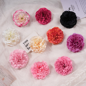 Artificial Carnation <b>Flower</b> Headpiece <b>Silk</b> <b>Flower</b> Wedding Decor Handmade Hairpin Props - Product Image 1