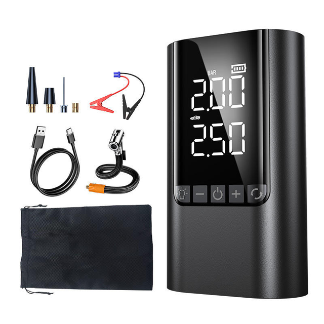Portable 12V Car Jump Starter Kit Arrancador De Coche Portatil with Tire Inflator Booster Battery Charger