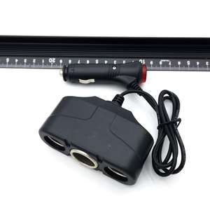 Soket adaptor steker pemisah soket otomatis 3 arah, pemantik rokok 3 Port - Product Image 4