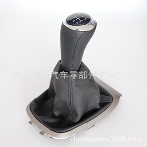 Chevrolet Aveo Leather Gear <b>Shift</b> <b>Knob</b> With Dust Cover 5 Speed Manual Transmission Lever Cover For Car Interior Upgrade - Product Image 3