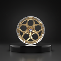 Jantes forgées en alliage 2 pièces de 21 pouces Challenger 20 Gold pour Dodge 22 5x115 18 19 Racing Car 6x120