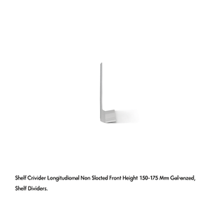 Fami Shelf Divider Longitudinal Non Slotted Front Height 150-175 Mm Galvanized - Product Image 3