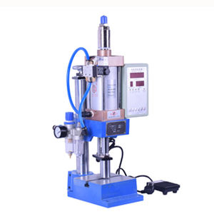 Petite presse pneumatique à colonne unique 110/220V, machine à estamper, force réglable 120KG, machines à poinçonner - Product Image 1