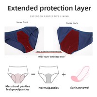 Culotte menstruelle sans serviette hygiénique, prix usine OEM, 4 couches anti-fuite, côtelée, pour la récupération post-partum