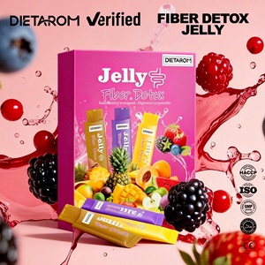 Suplemento de Gelatina, Enzimas para Adelgazar, Gelatina de Fibra Detox, Barra de Gelatina de Colágeno, Gelatina para la Resaca, Suplemento Dietético, GMP, CE, Halal - Product Image 1