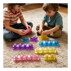 Cubos de Rompecabezas Preescolares, Kit de Construcción Suave y Colorido, Juguete de Aprendizaje Práctico y Flexible, Constructor para Tiempo Tranquilo Independiente - Product Image 5