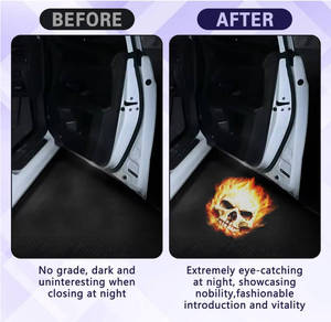 2 <span class=keywords><strong>Luces</strong></span> LED HD de Bienvenida con Logotipo Personalizado, Proyector de Luz para Puerta Interior de Auto, Aptas para Todos los Autos - Product Image 6