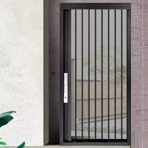 Puerta Plegable de Malla de Diamante Antirrobo: Puerta Corredera Invisible de Acero Inoxidable con Cerradura para Prevenir Mosquitos y Gatos - Product Image 6