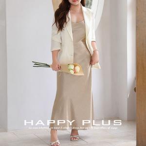 Robe de soirée élégante en satin champagne Runqi, col en V, jupe longue avec bretelles, taille plus - Product Image 4