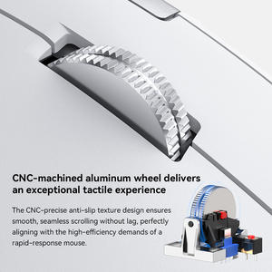 Souris sans fil à défilement latéral ergonomique avec défilement intelligent et clic silencieux pour ordinateur Macbook, ordinateur portable, tablette - Product Image 4