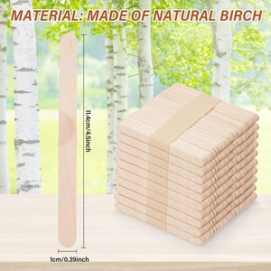 Bâtonnets de crème glacée en bois de bouleau écologiques, de qualité alimentaire, biologiques, personnalisables et adaptés à la consommation humaine - Product Image 3