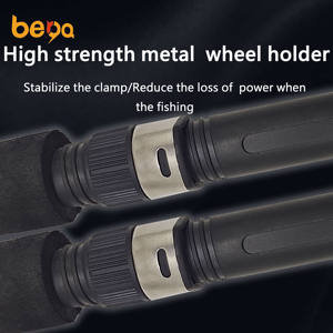 <span class=keywords><strong>Canne</strong></span> à pêche en fibre de verre avec poignée droite, boucle de fil, joint d'ancrage, en époxy solide pour leurres - Product Image 4