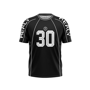 HEALY Fabricant de t-shirts en polyester Dry Fit à sublimation, t-shirts de football personnalisés à col en V pour hommes - Product Image 3