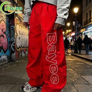 <span class=keywords><strong>Pantaloni</strong></span> Parachute Streetwear Personalizzati da Uomo, Impermeabili, Antivento, in Poliestere con Ricamo, <span class=keywords><strong>Pantaloni</strong></span> Larghi in Nylon per Uomo - Product Image 1