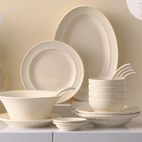 Nouvelle assiette à poisson en céramique personnalisée de 10/12 pouces pour la vaisselle de mariage, assiette en céramique blanche pour les plats de restaurant, vaisselle en céramique